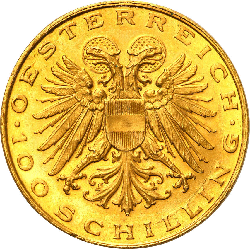 Austria 100 szylingów 1936, Wiedeń - Madonna von Mariazell